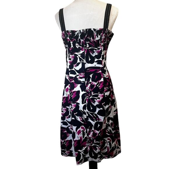 Y2K Floral Sundress Size S | Black White Pink | Fit and Flare | By Kim Rogers - Picture 12 of 15